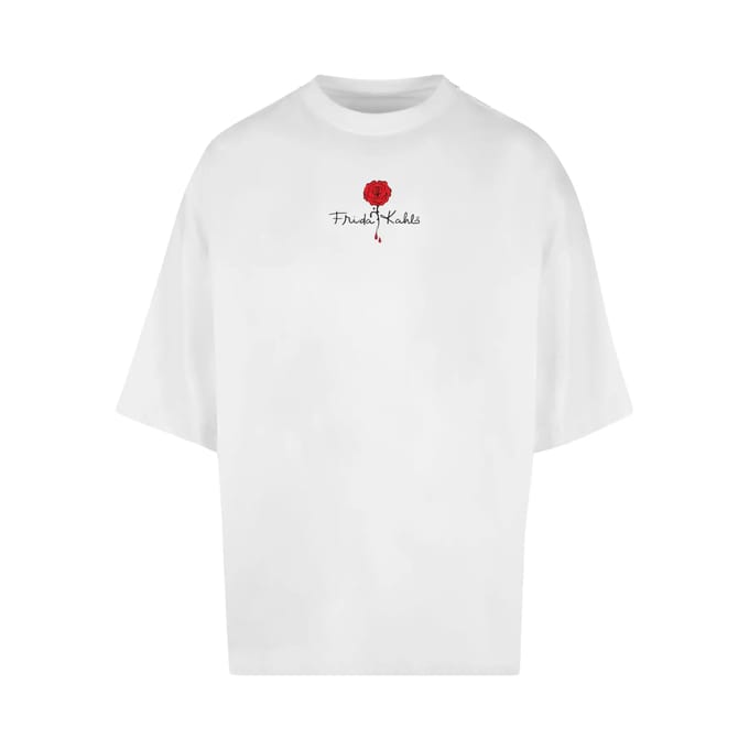 T-shirt Merchcode Frida Kahlo - Logo rose Huge