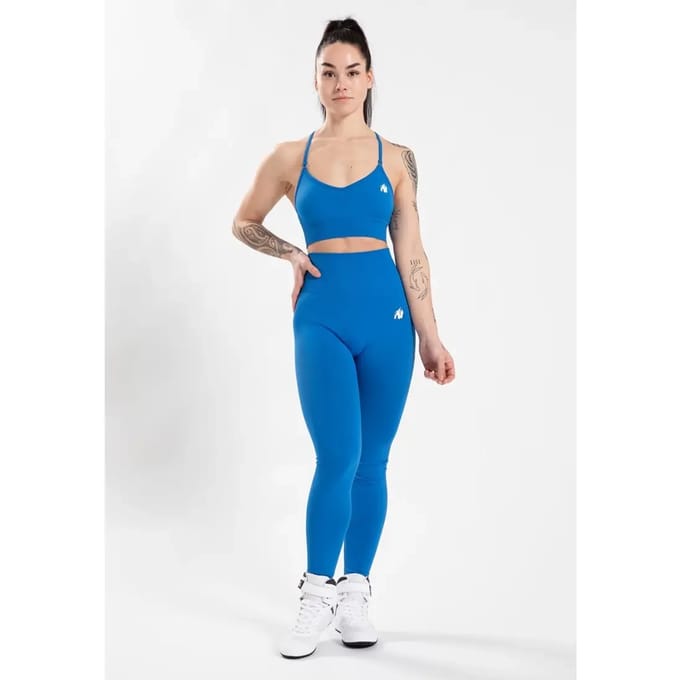 Gorilla Wear Olivia Seamless Sportbeha - Blauw - M/L
