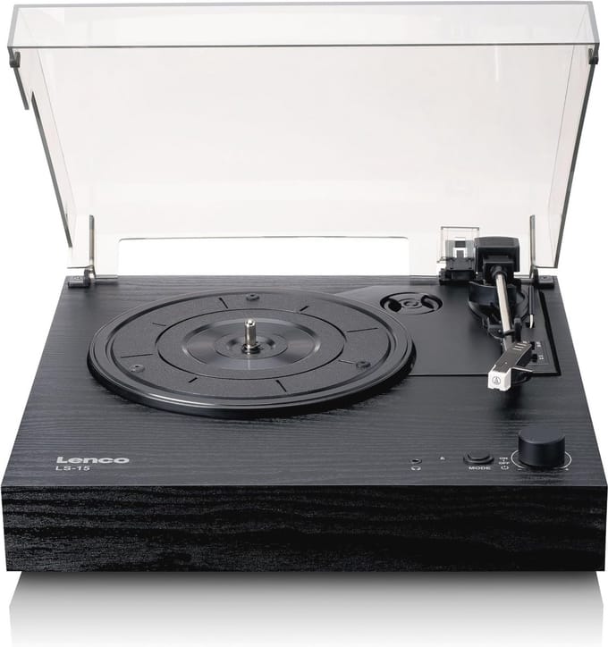 Plaatspeeler met Bluetooth - Integreerde luidsprekers, AT3600L pickup, Riem-aandrijving, Auto-stop, 33/45 rpm