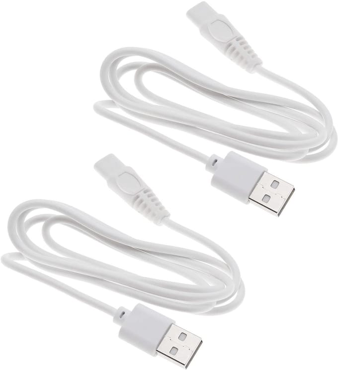 Allecto - Usb Scheerapparaat Oplader - Vervangende Kabel - Wit - 5V
