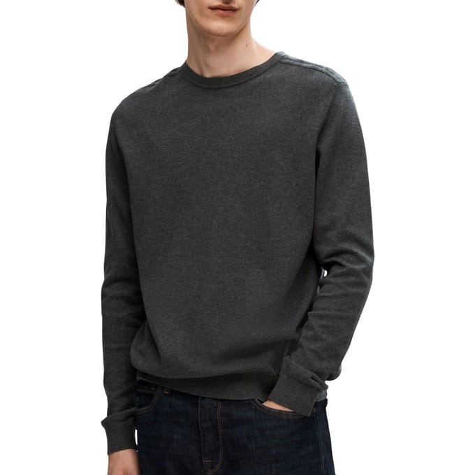 Regular fit gebreide pullover van puur katoen, model 'BERG'