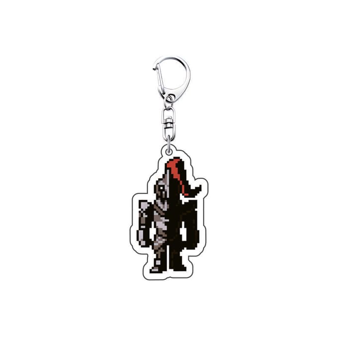 Spel Undertale Pixel Sleutelhanger 6cm Acryl Sans Flowey Papyrus Asriel Hanger Auto Sleutelhanger Tas Accessoires Geanimeerd Cadeau 6 cm gray