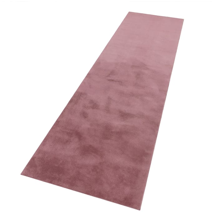 Zacht kleed Solina bessenkleuren 80x300 cm
