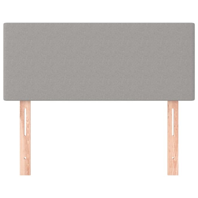 vidaXL - Hoofdbord - 90x5x78/88 - cm - stof - lichtgrijs