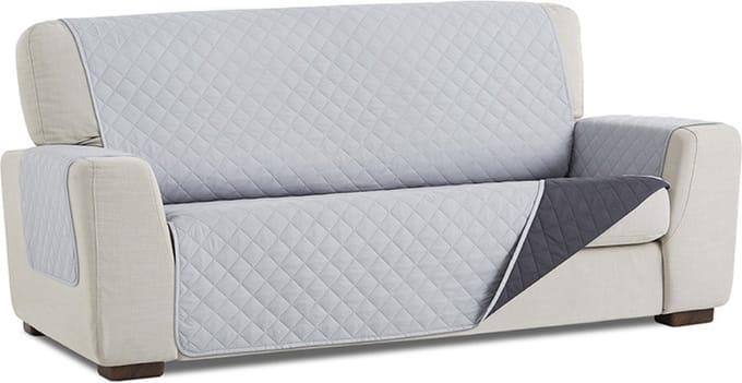 Belmarti Duo bankbeschermer - 180 cm - Lichtgrijs