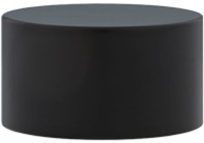 Einddop roede – Ø28mm – 2 stuks – zwart