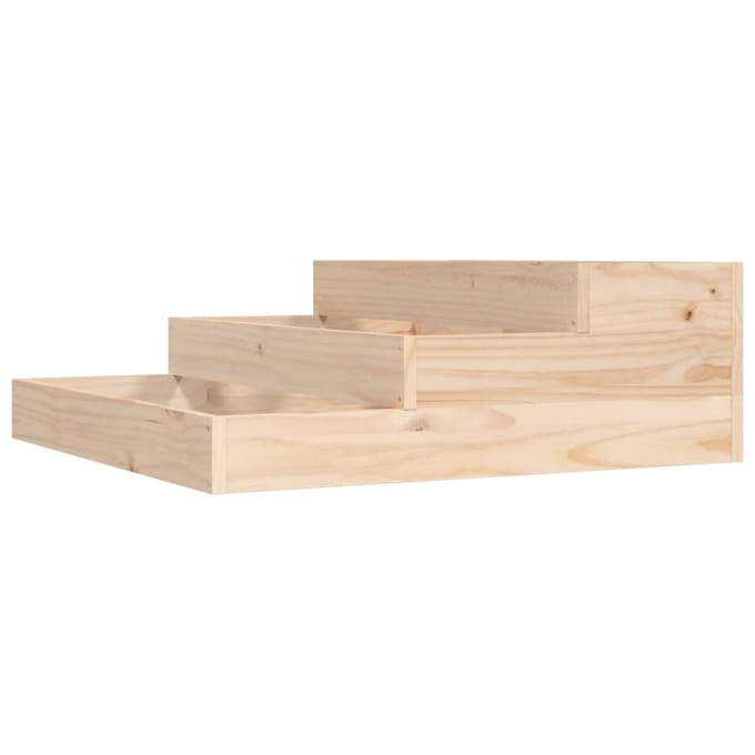 vidaXL - Plantenbak - 78x78x27 - cm - massief - grenenhout