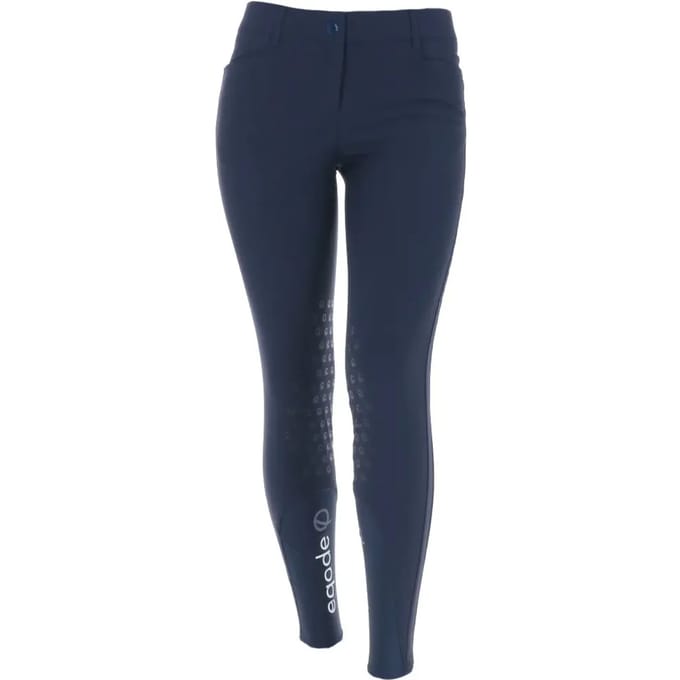 Eqode by Equiline Dames Rijbroek KneeGrip - maat 40 - blue