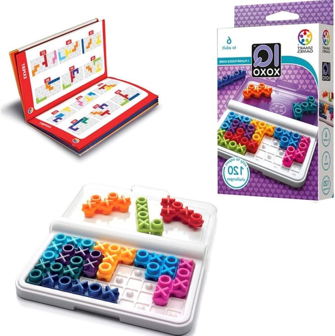 Denkspel Kinderen - Puzzelspel Logica - Logisch Denken - 120 Opdrachten - Compact Formaat - Meerkleurig