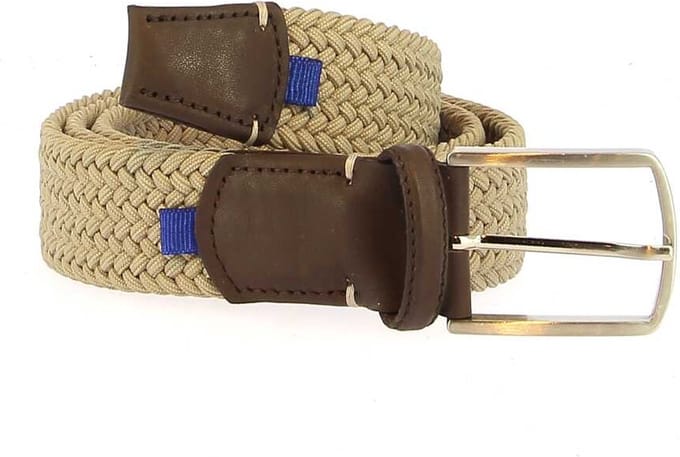 CL Blue Line Stretch Riem - Donker beige