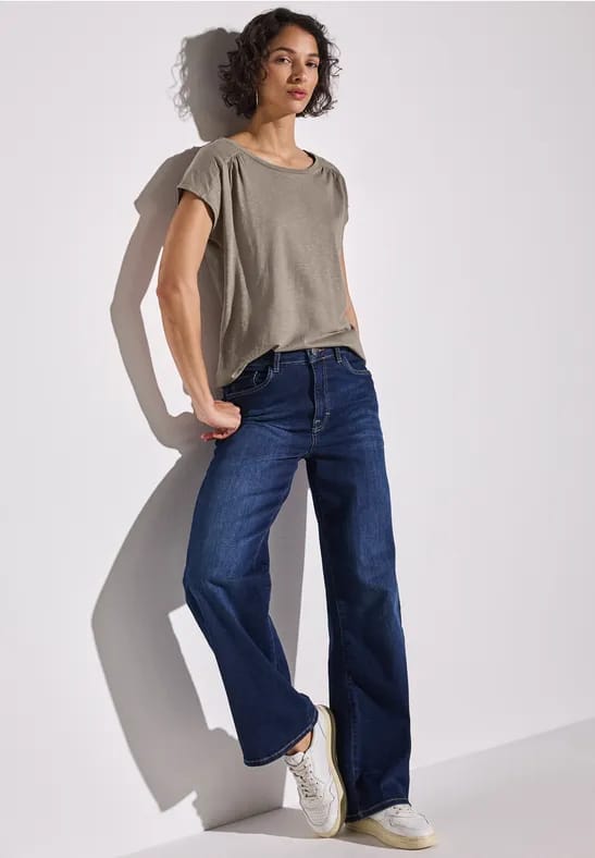Shirt met rimpels
