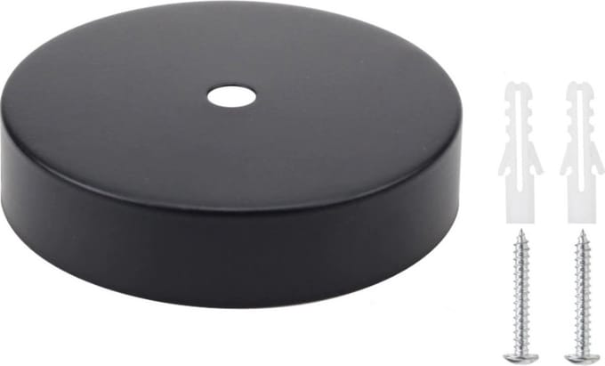 Hypify - Plafondkapje - Zwart - Rond - Lampbevestiging