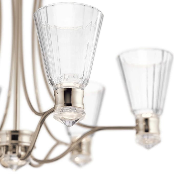 Kichler LED Kroonluchter | 36W 3000K 2375Lm 30 | IP44 | Polished Nickel