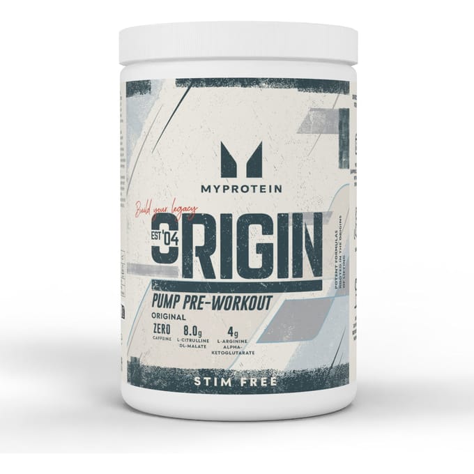 Origin Stim-Free Pre-Workout - 600G - 30servings - White (Original)