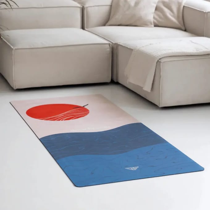 Yogamatten Deep Breath Red Sun