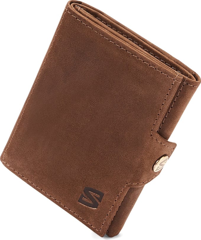SERASAR Lederen Heren Portemonnee [Genius] - Bruin - Met RFID-Bescherming