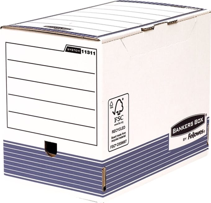 Fellowes 1131102 tijdschriftenhouder Papier Blauw, Wit