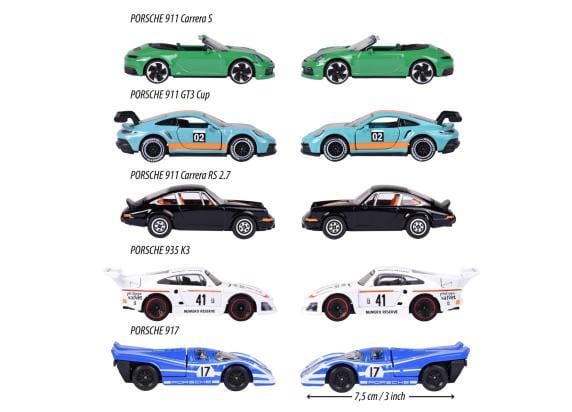 Majorette Porsche Motorsport Giftpack Voertuigen Speelgoed voertuigen Diverse speelgoedvoertuigen