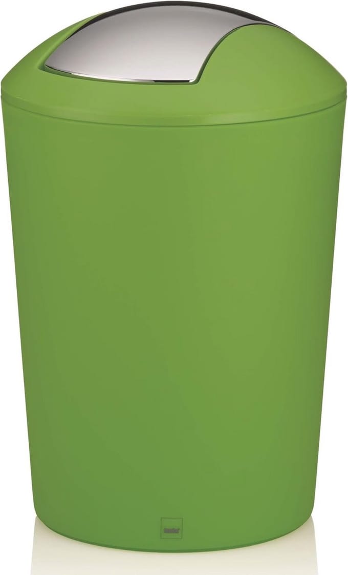 Afvalemmer Swing 5 liter - Kunststof en Groen