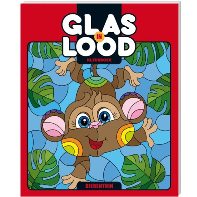 Kleurboek Glas-In-Lood - Dierentuin - Interstat