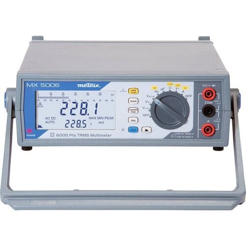Metrix MX 5006 Bench multimeter Digitaal, Analoog Geheugen voor actuele waarden, Doorgangstest, Datalogger, Capaciteitsmeting, LoZ, Grafisch display,