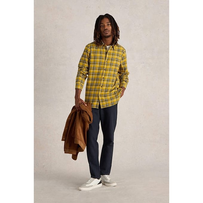 White Stuff Wallace Brushed Check Shirt Yellow Multi Größe: S | Casual hemden Outlet | Herren | Gelb