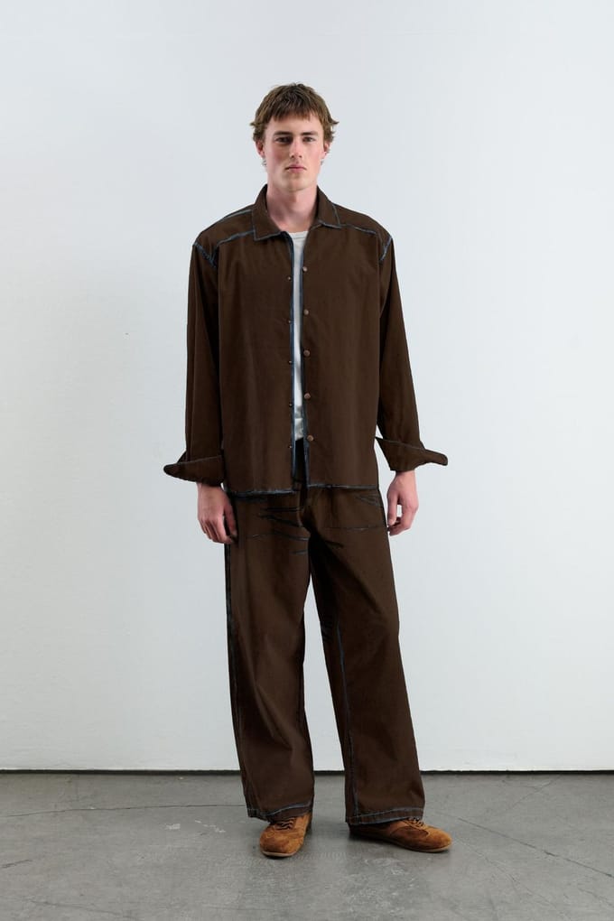 Gestructureerde Knop-Up Lange Mouwen Shirt