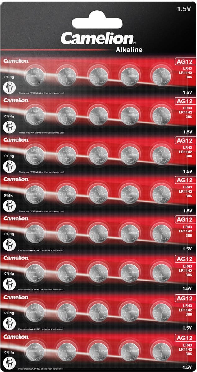 Camelion Alkaline batterij AG12 1,5V blister 40