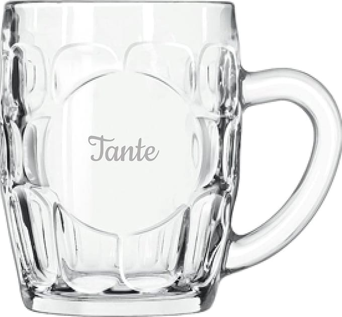 Gegraveerde Bierpul 55cl Tante