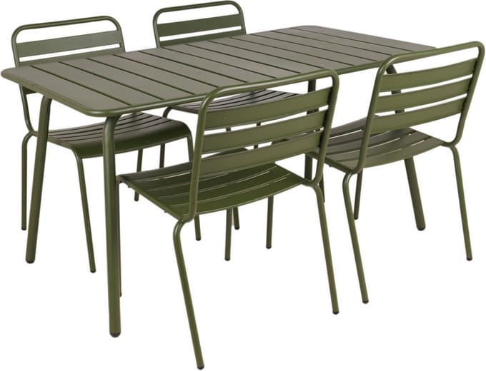 MaximaVida metalen tuinset Max olijfgroen 150 cm