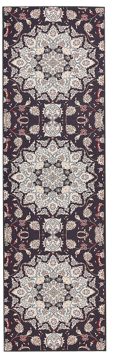 ARITAS - Loper tapijt - Zwart/Beige - 60 x 200 cm - Polyester