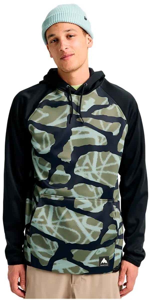 Burton Crown Weatherproof Hoodie Zwart S Man