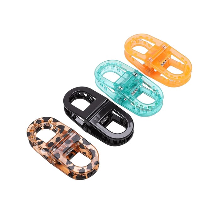 Magnetische Haarklemmen Multifunctioneel Glad Afgerond 2 Stuks Ontwerp Haarstyling Clips voor Dagelijks Gebruik black