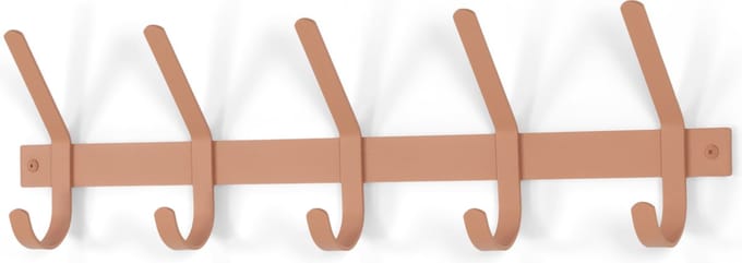 Spinder Design kapstok Dexter 5 - Clay Terra - 5 haken - Staal