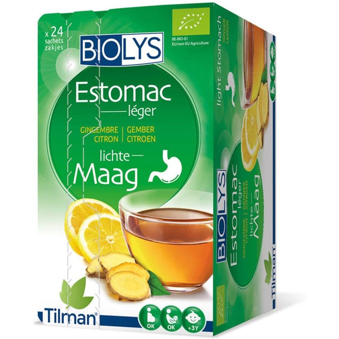 Biolys Lichte Maag Gember - Citroen 24 Filterzakje