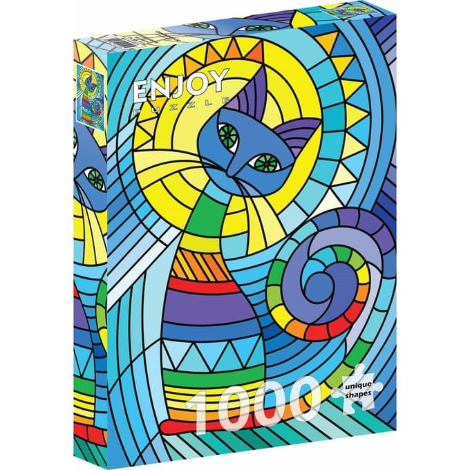 Enjoy Puzzle legpuzzel Ornamental Cat - 1000 stukjes kunst puzzel.