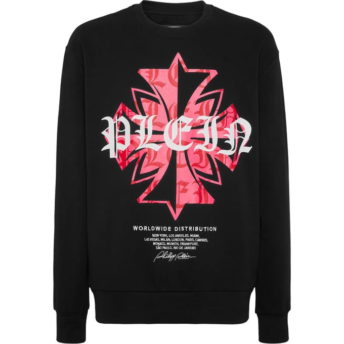 Round Neck Sweatshirt Worldwide Crest