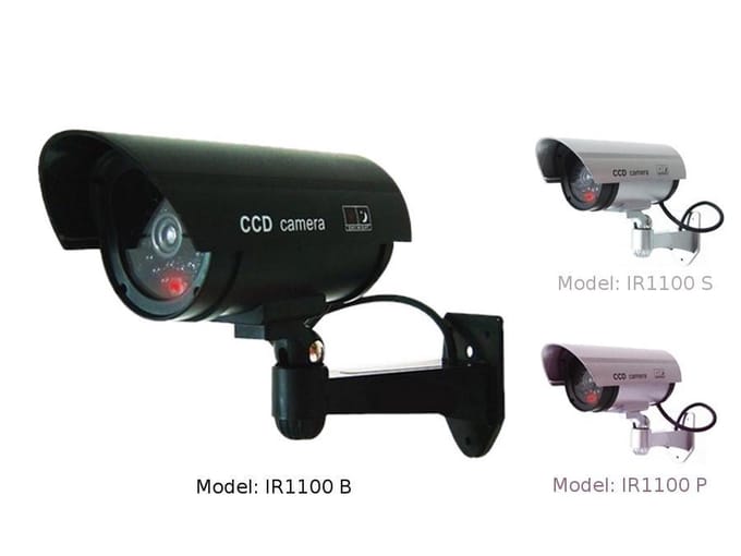 Dummy camera met knipperende LED IR1100 B IR extern - zwart