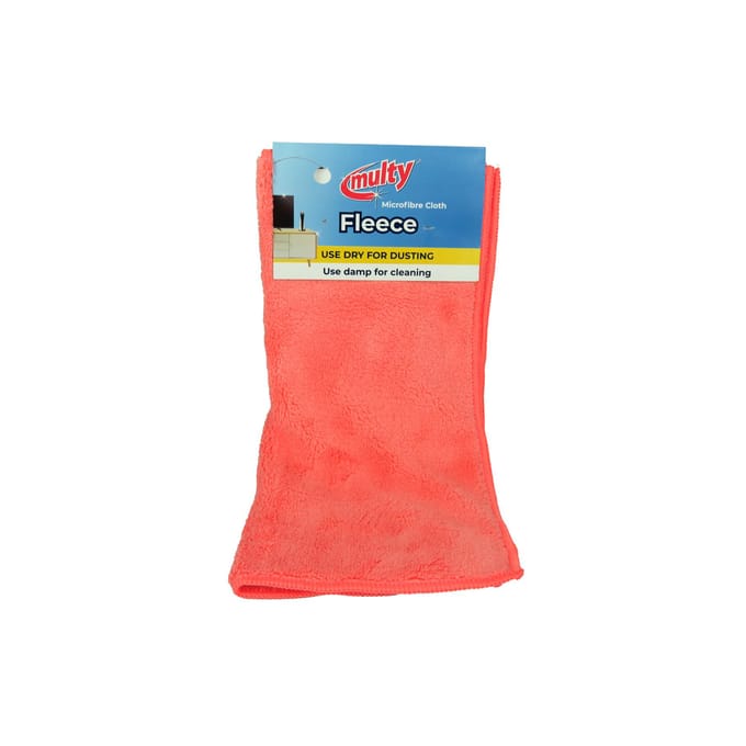 Stofdoek fleece microvezel multy assorti kleur
