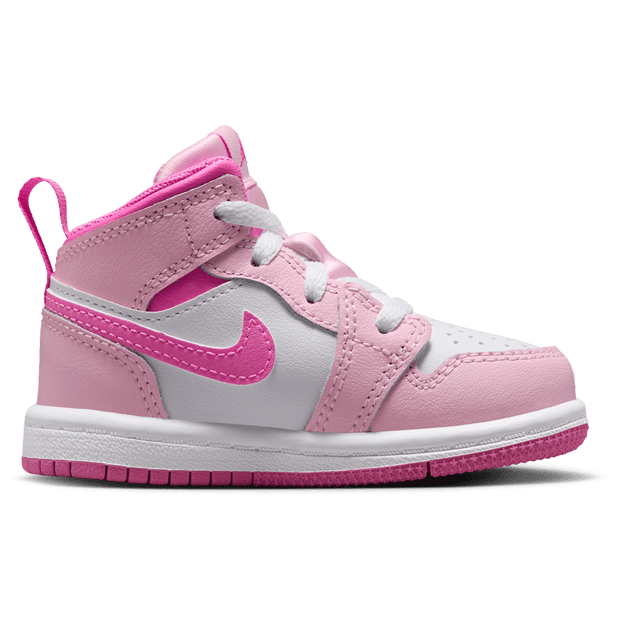Jordan Aj1 Mid Babyschoenen - Rood - Maat 22 - Mesh/Synthetisch