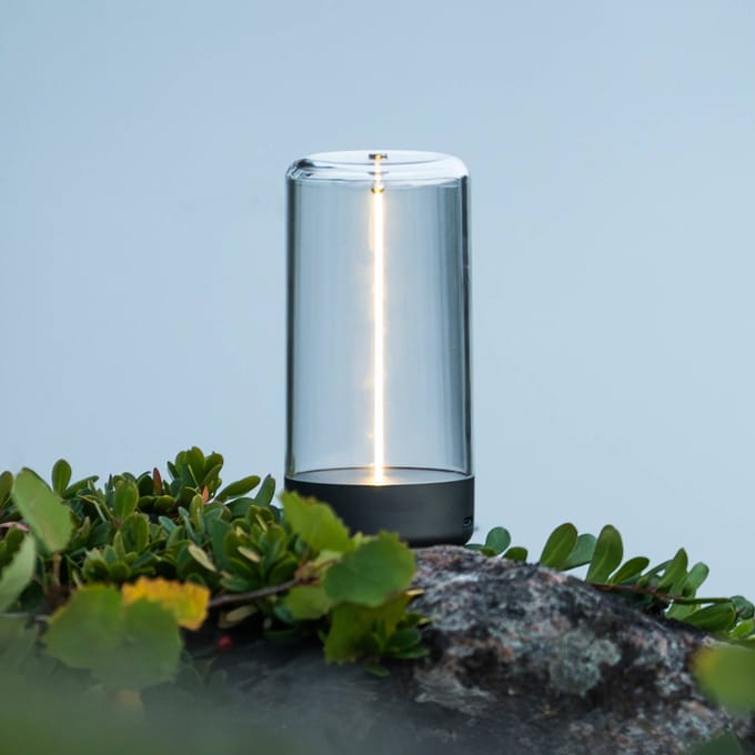 Konstsmide 7849-370 Edison XS LED-accutafellamp Warmwit Donkergroen