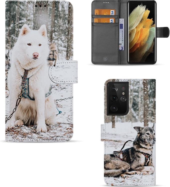 Samsung Galaxy S21 Ultra Bookcase met Eigen Foto's
