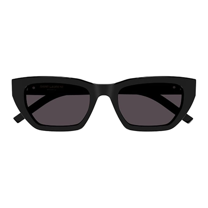 Saint Laurent Ysl Logo Onregelmatig Montuur Zonnebril Unisex Zonnebril Zwart SLM127F001 Basic Packaging-Eyeglass Case black