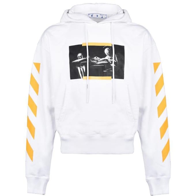 Off-White Carav Painting Over White Hoodie