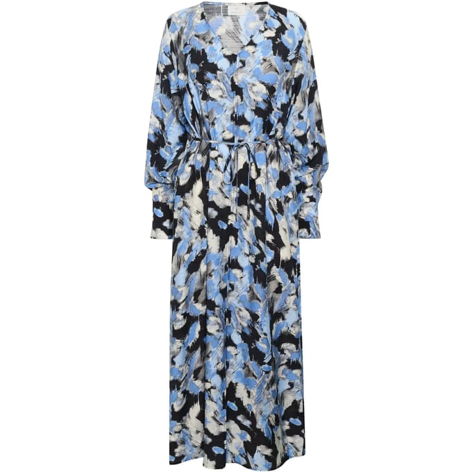 Jurk Loose fit Black/Blue Graphic Strokes black blue