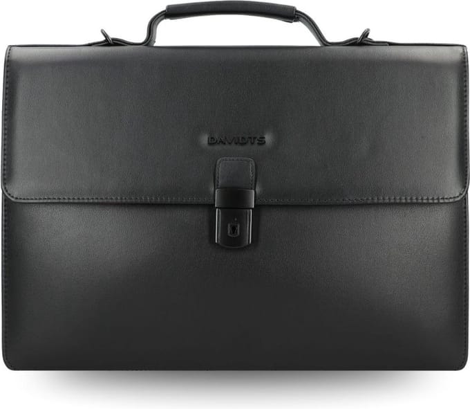 Davidt's Aktetas Zwart - Slim & Functioneel - Businesstas - Kantoortas - Zwarte Zakelijke Werktas