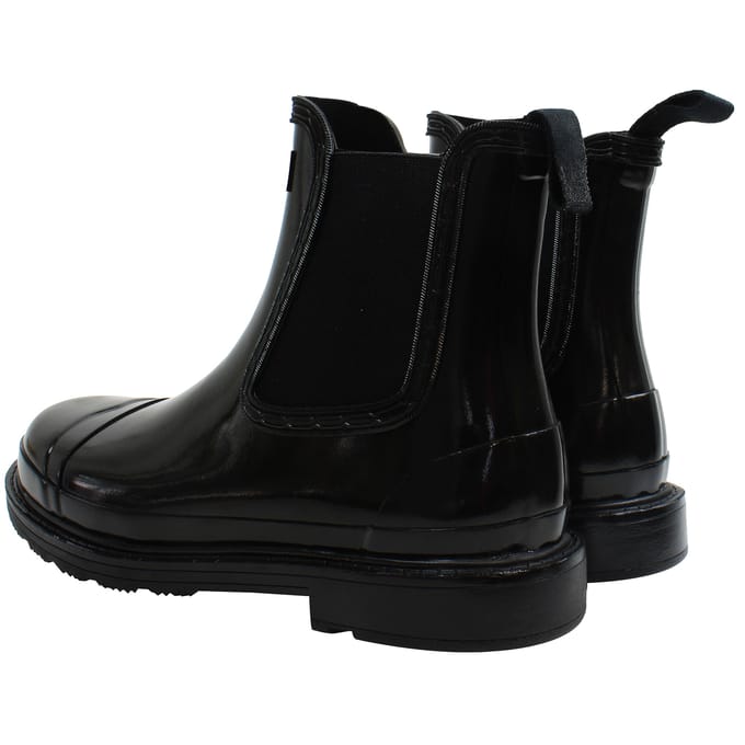 Hunter Commando Chelsea Gloss Dames Zwart