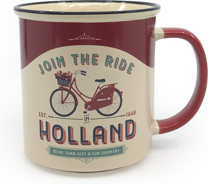 Beker Vintage - Holland Join The Ride - Per Stuk - Souvenir - Relatiegeschenk