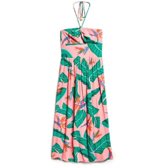 Superdry - Midi-jurk met uitsnijding - Dames - Jurken