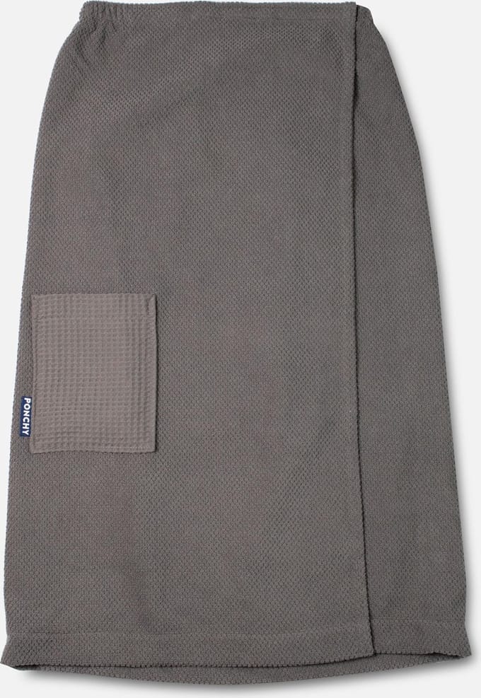 Ponchy - Cinza Escuro - Luxe Sauna Handdoek - Sauna Kilt - Dames